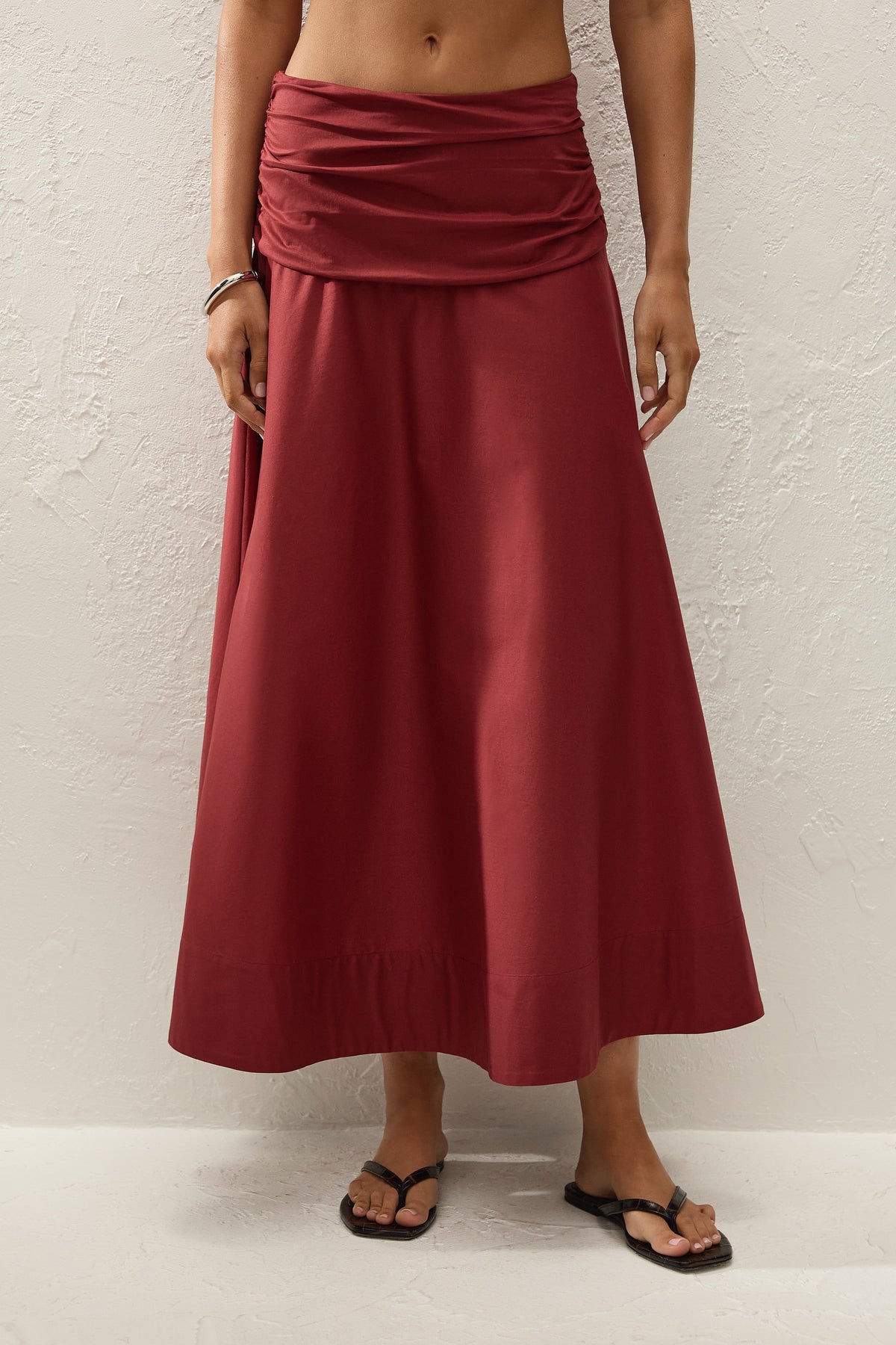Simone Skirt Porto Red