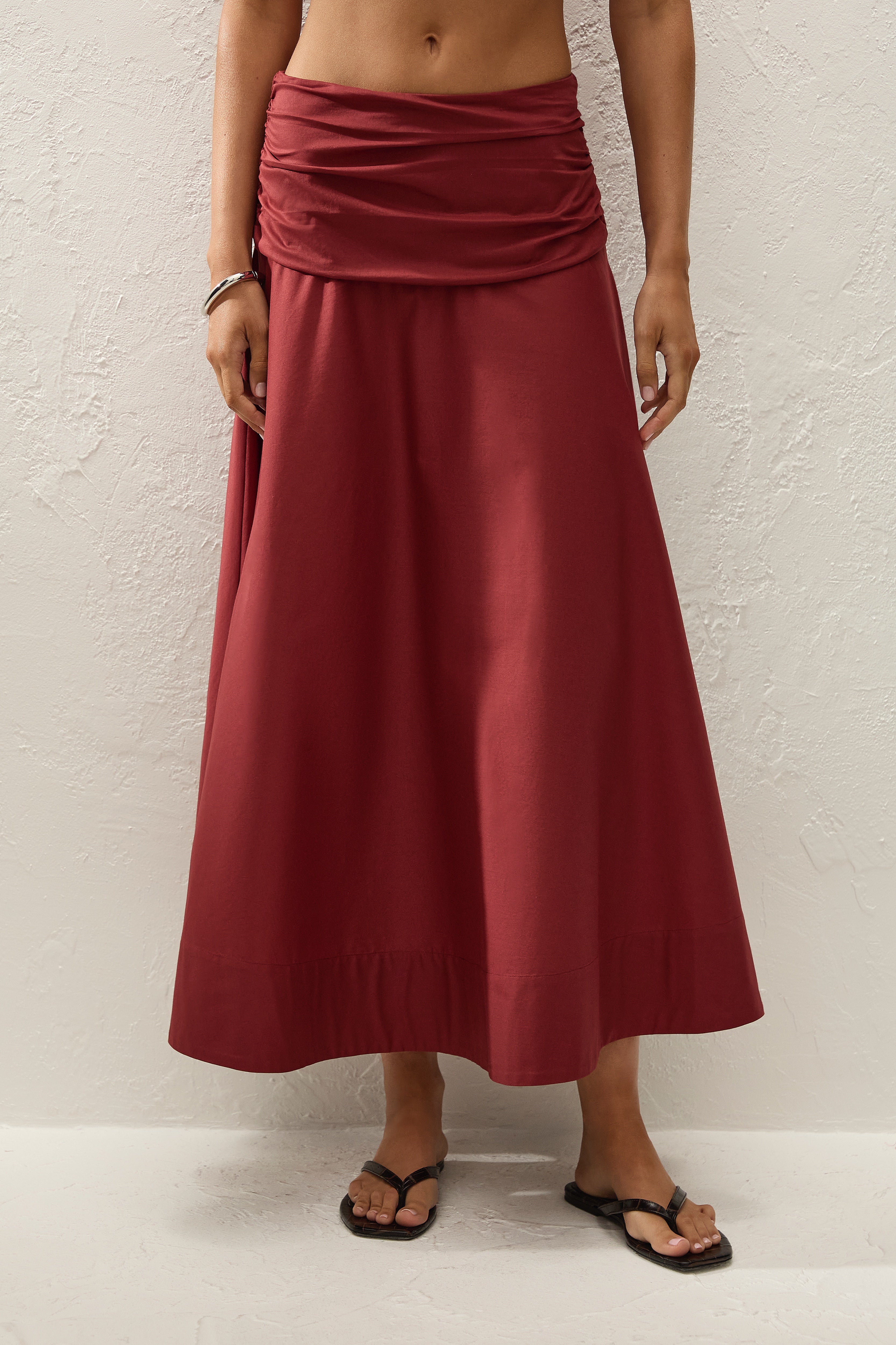 Simone Skirt Porto Red