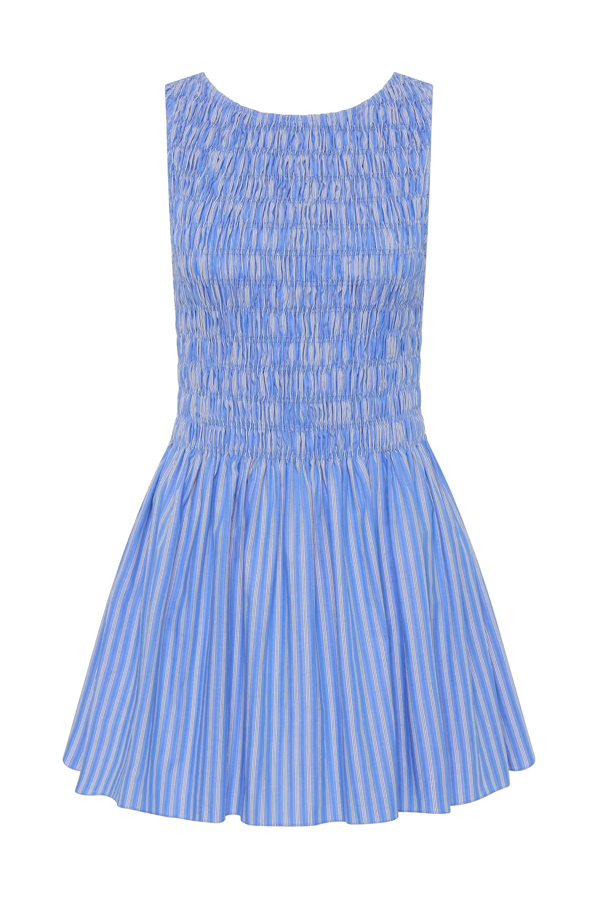 Carina Mini Dress Joao Stripe Azulejo Blue