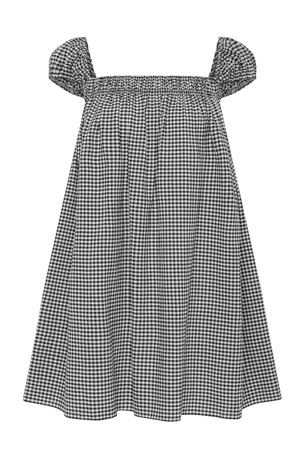 Belinha Mini Dress Cantinho Gingham Black