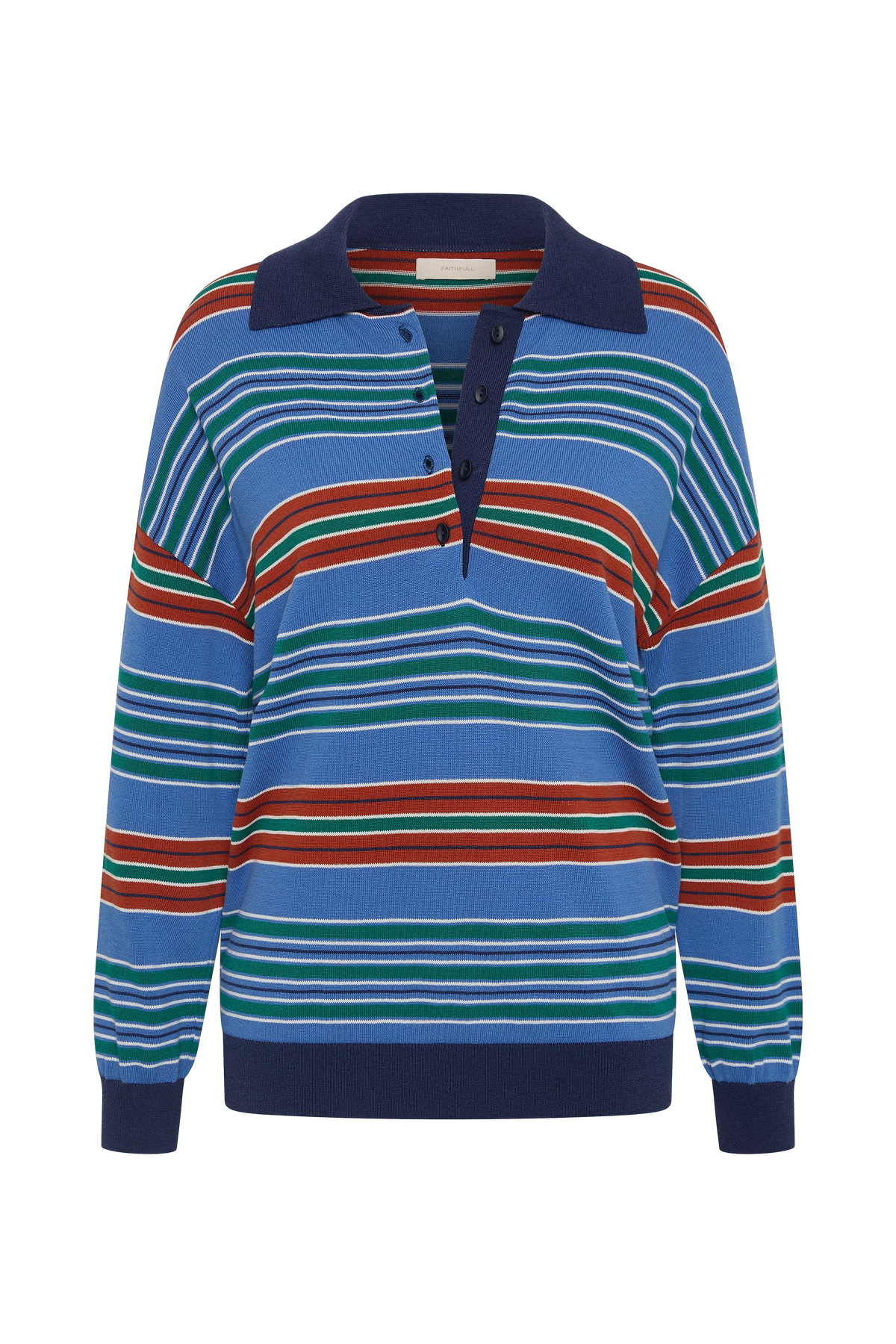 Harlow Oversized Polo Juan Stripe