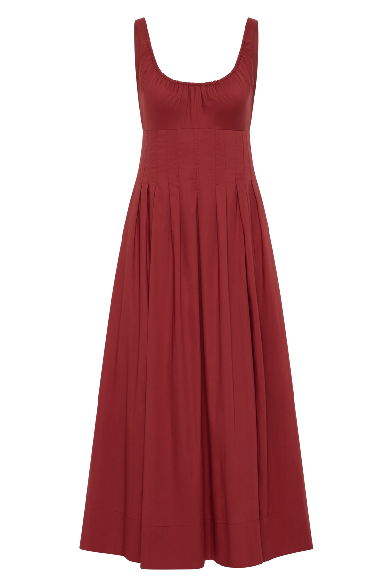 Rosalina Midi Dress Porto Red
