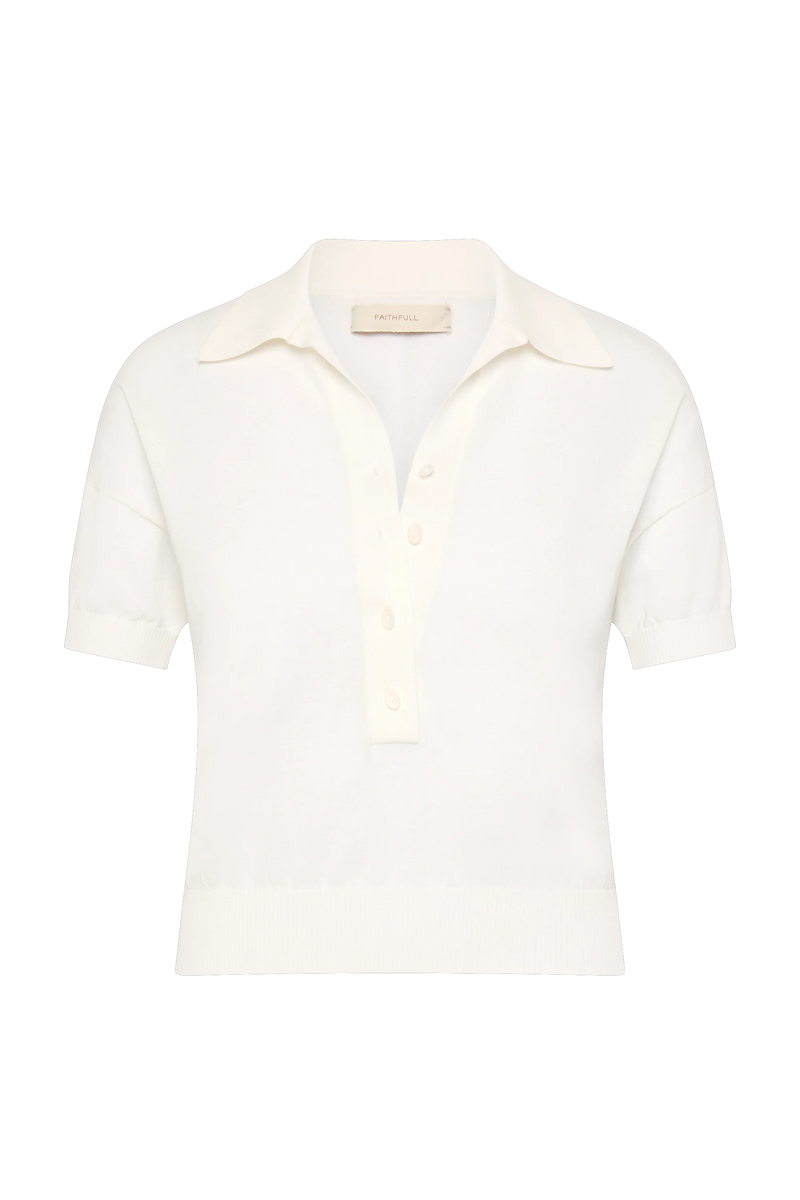 Sable Polo Shirt White - Final Sale