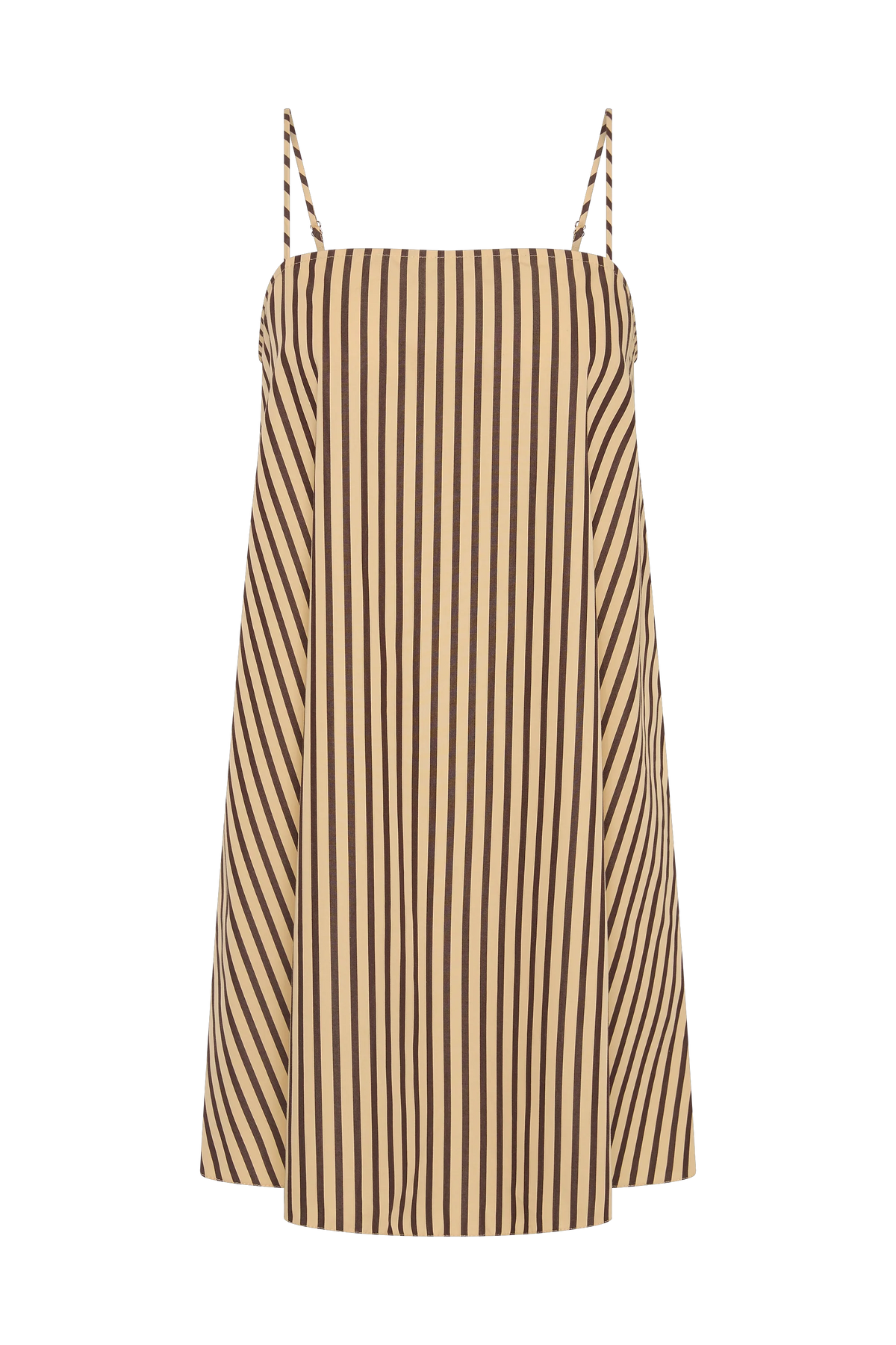 Sorra Mini Dress Carmen Stripe Sand Cedar