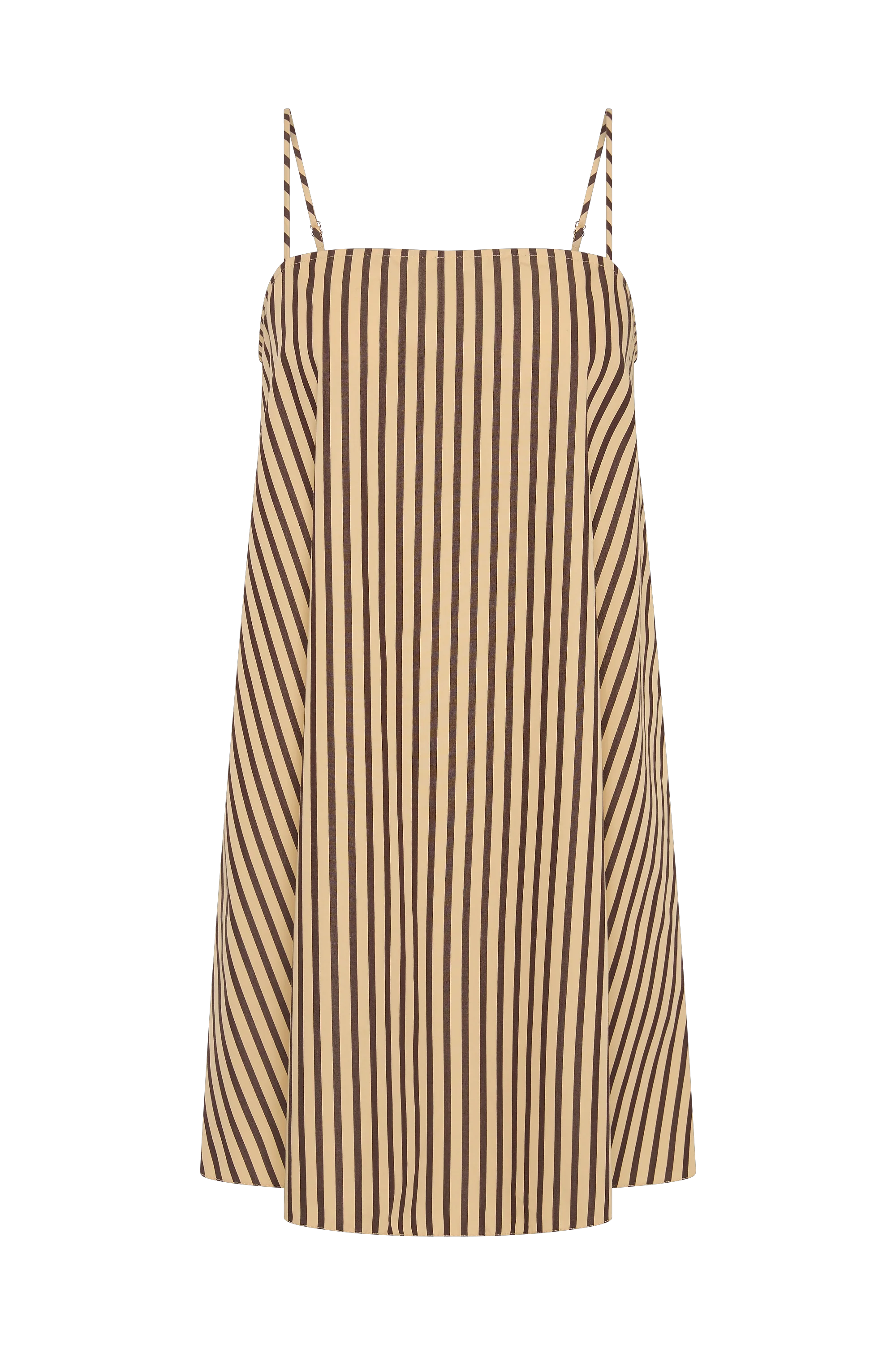 Sorra Mini Dress Carmen Stripe Sand Cedar