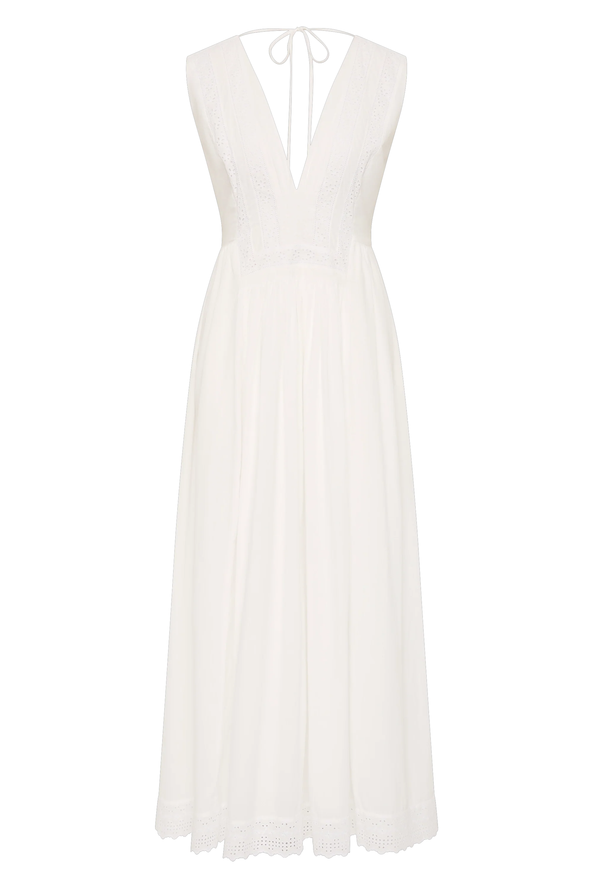 Dalila Midi Dress Fernanda Lace Antique White