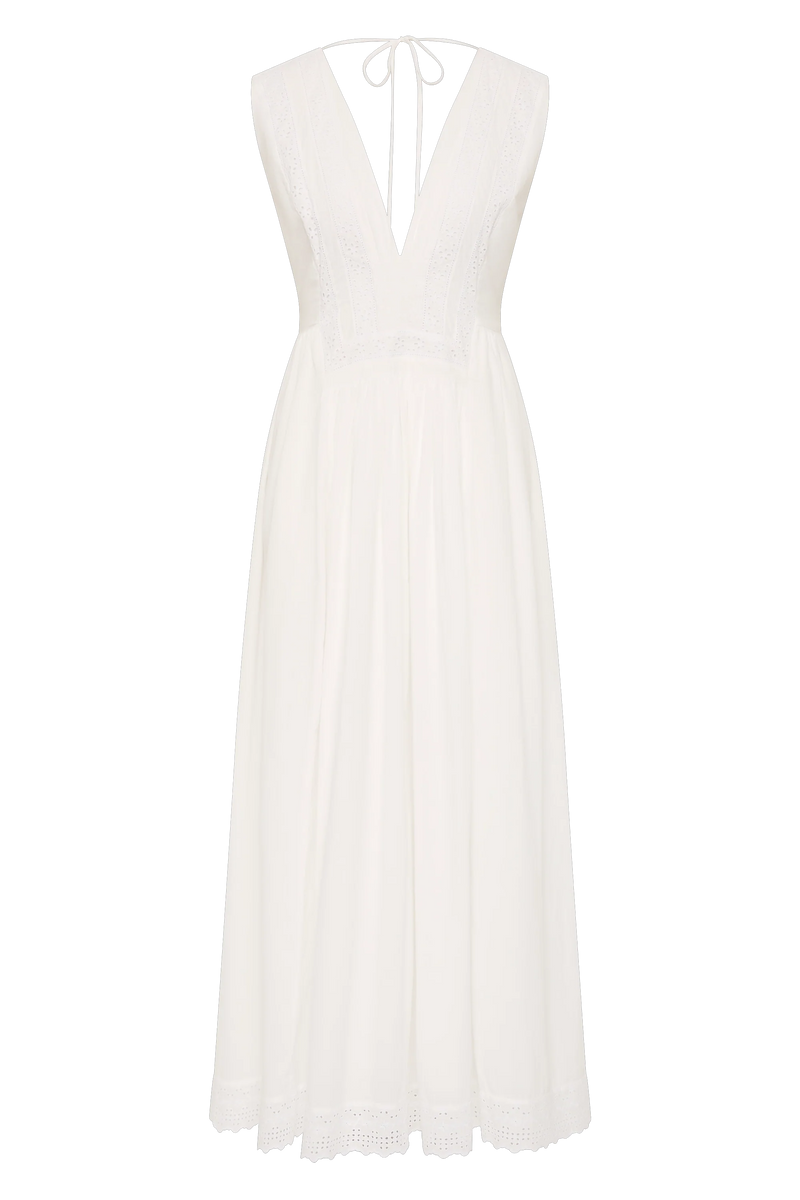 Dalila Midi Dress Fernanda Lace Antique White