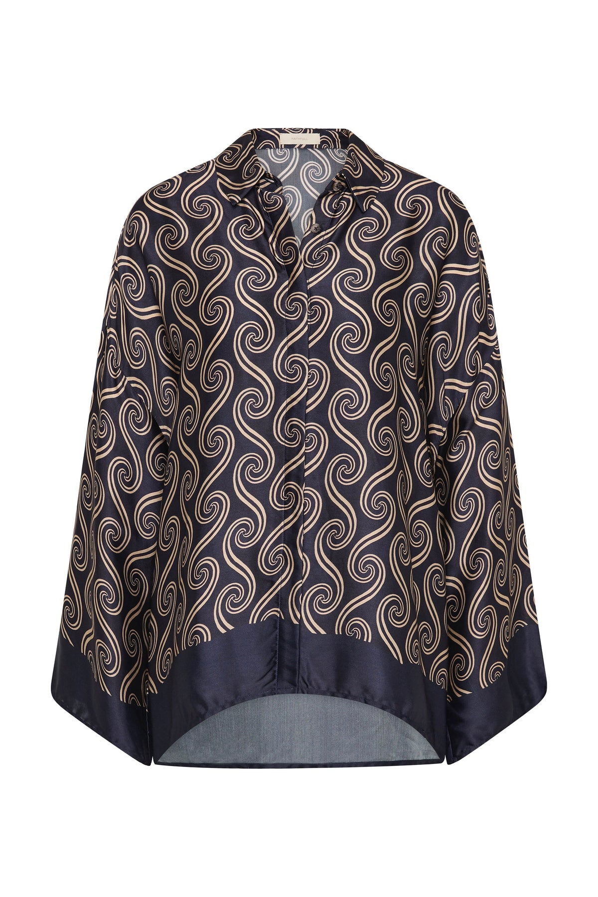 Cora Shirt Juanita Swirl Indigo - Final Sale