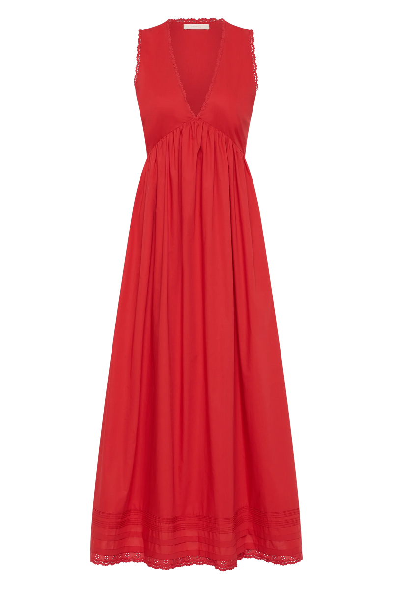 Jovita Midi Dress Red